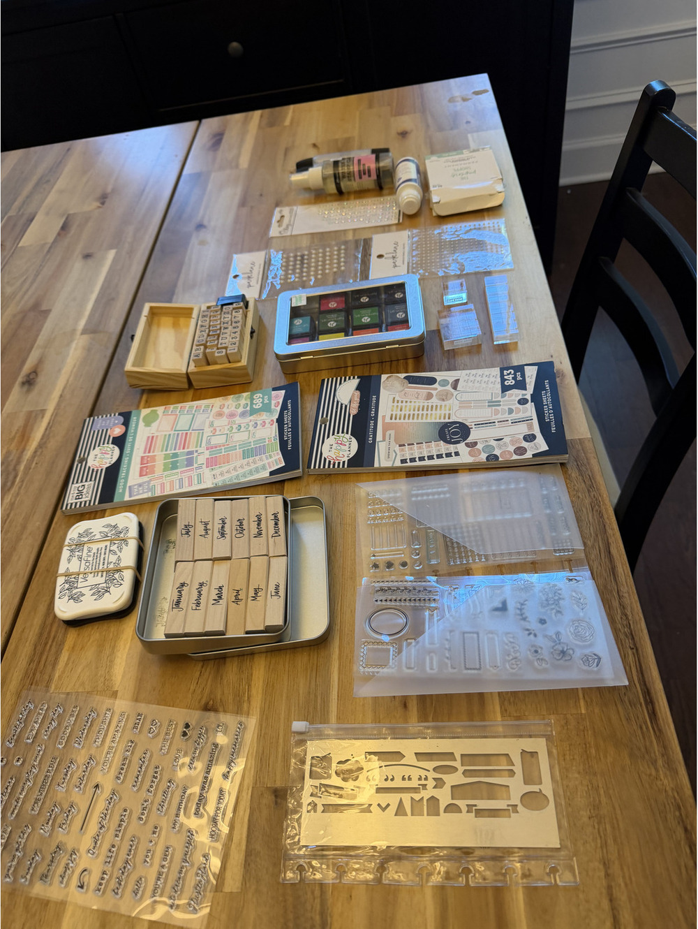 Planner and journaling supplies